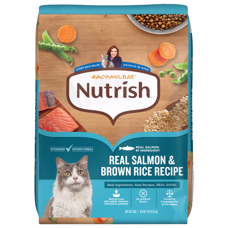 Rachael Ray Nutrish Real Salmon and Brown Rice Recipe Cat Food