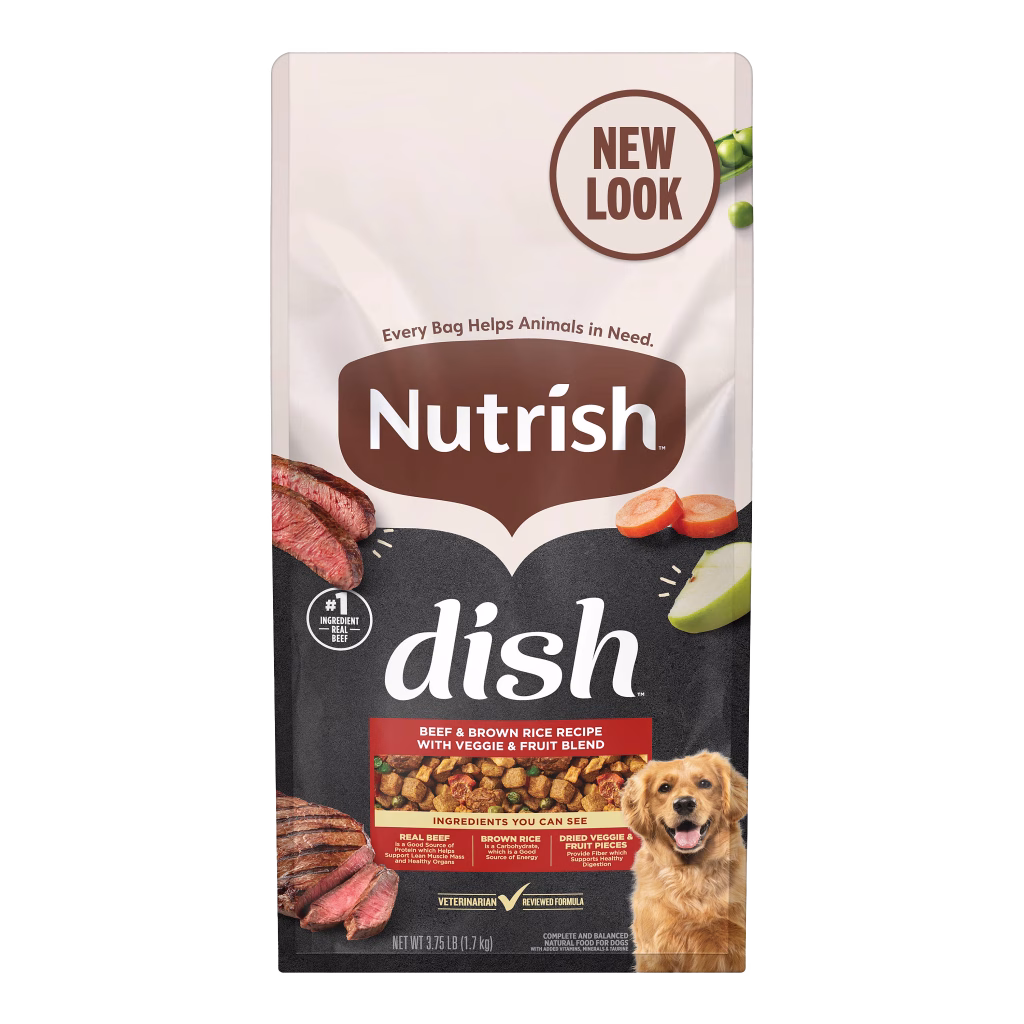 Nutrish Dish beef and brown rice 3.75 pound bag