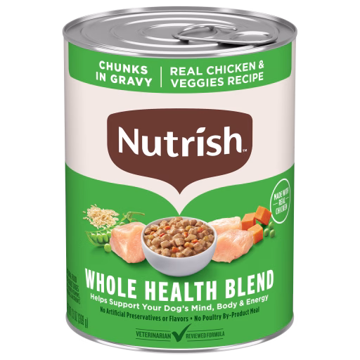 Whole Health Blend Real Chicken and Veggies Chunks in Gravy wet dog food
