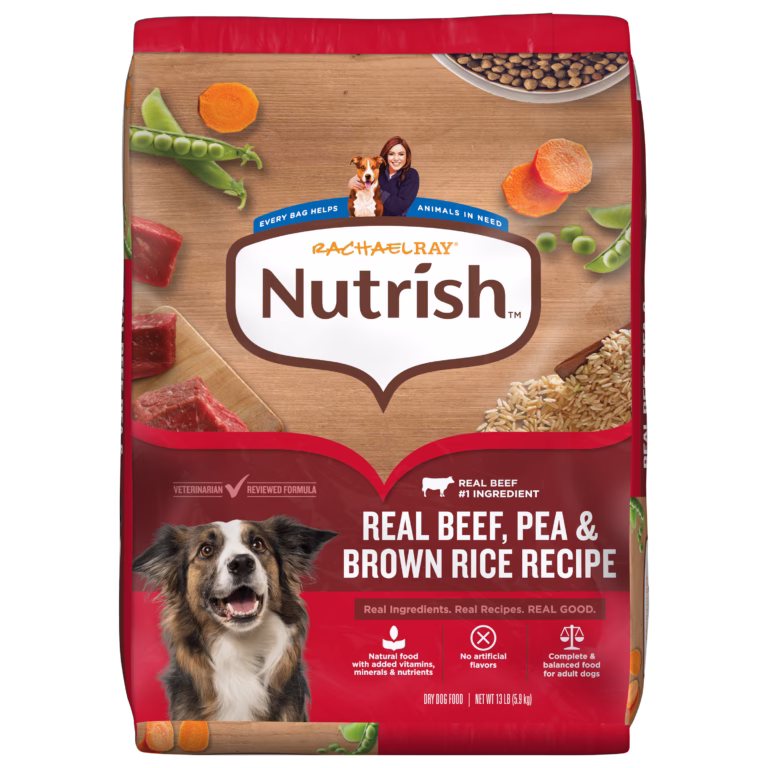 Rachael Ray Nutrish Real Beef, pea and brown rice recipe dry dog food