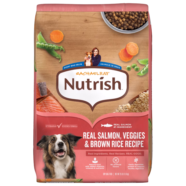 Rachael Ray Nutrish Real Salmon, Veggies and Brown Rice Recipe dry dog food
