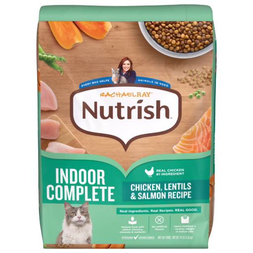 indoor complete chicken, lentils, and salmon 14 lb bag