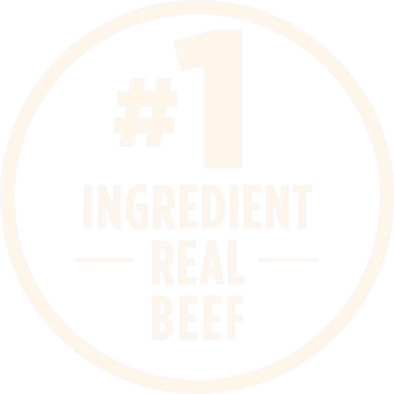 Real beef is the number one ingredient