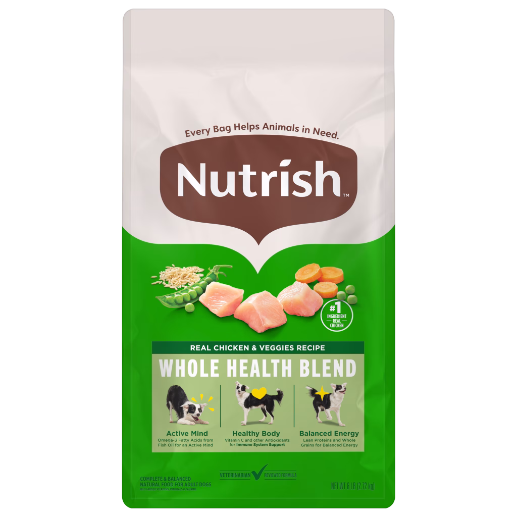 Nutrish Dog Whole Health Chicken Veggies 6 pounds