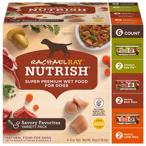 Nutrish Savory Favorites Variety Pack Wet Dog Food