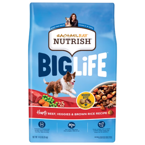 Nutrish Big Life Hearty Beef Veggies Brown Rice Dry Dog Food