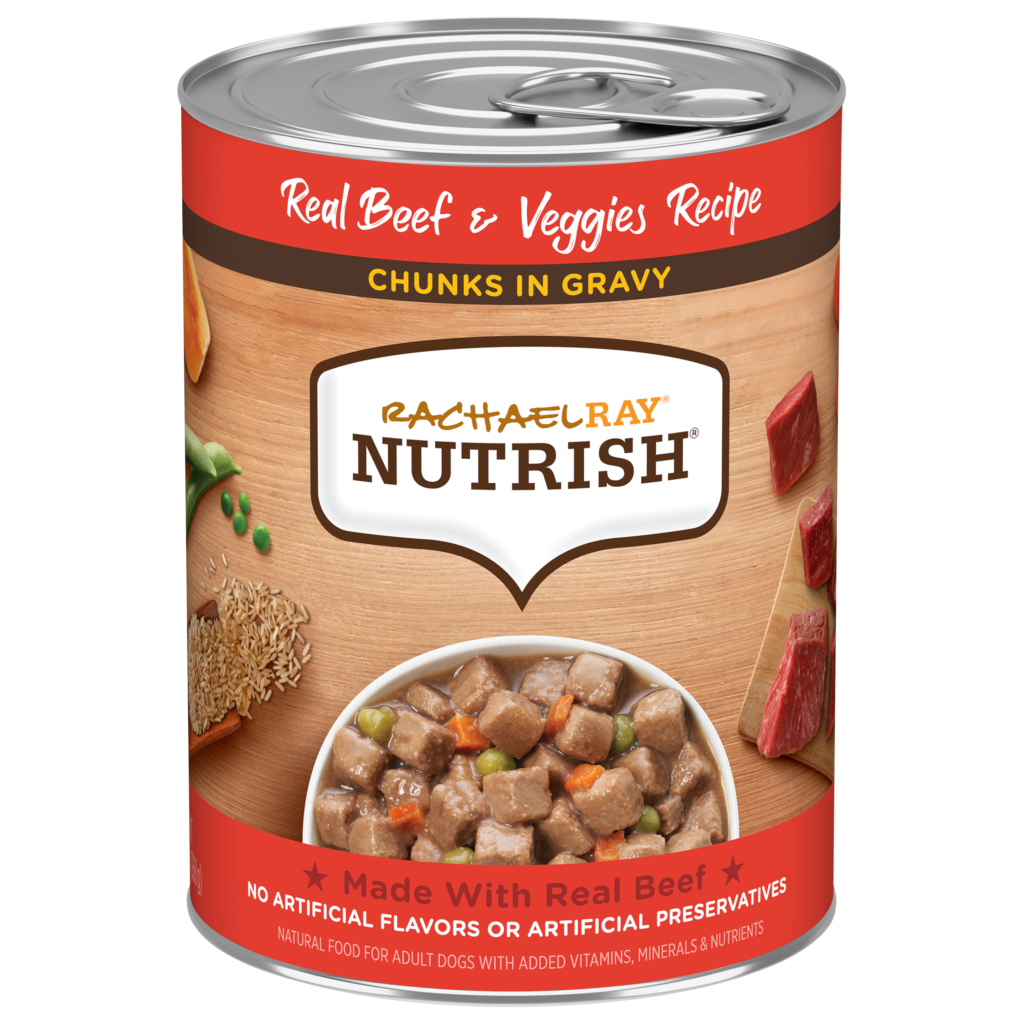 Nutrish Chunks In Gravy Beef Veggies Wet Dog Food Can