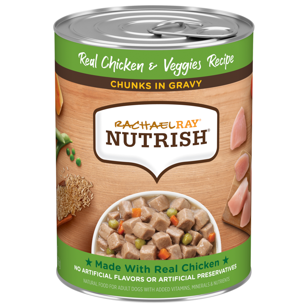 Nutrish Chunks In Gravy Chicken Veggies Wet Dog Food Can