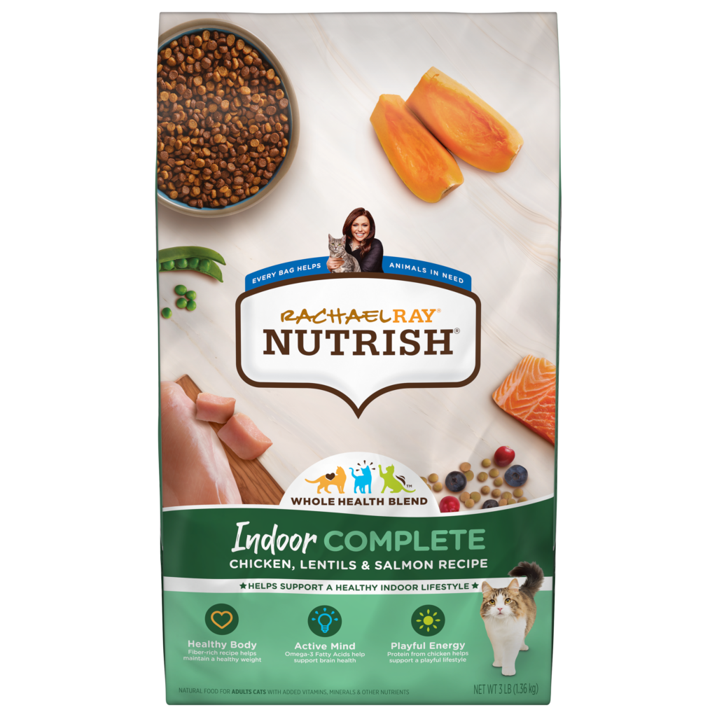 Nutrish Indoor Complete Chicken Lentils Salmon Dry Cat Food