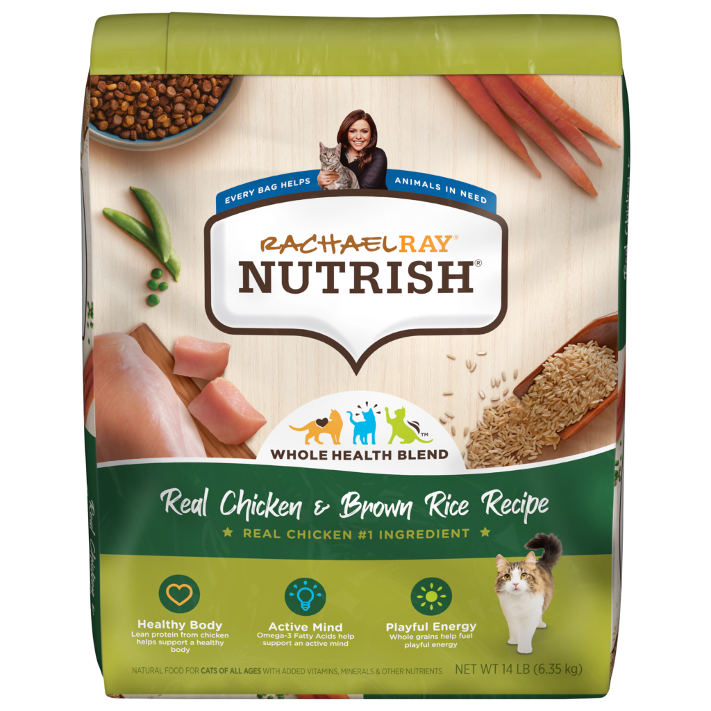 Nutrish Real Chicken Brown Rice Recipe Dry Food for Cats