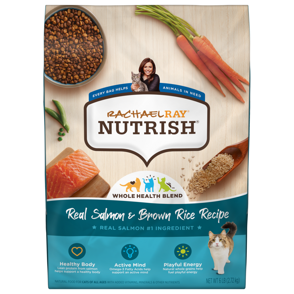 Nutrish Real Salmon Brown Rice Recipe Dry Food for Cats