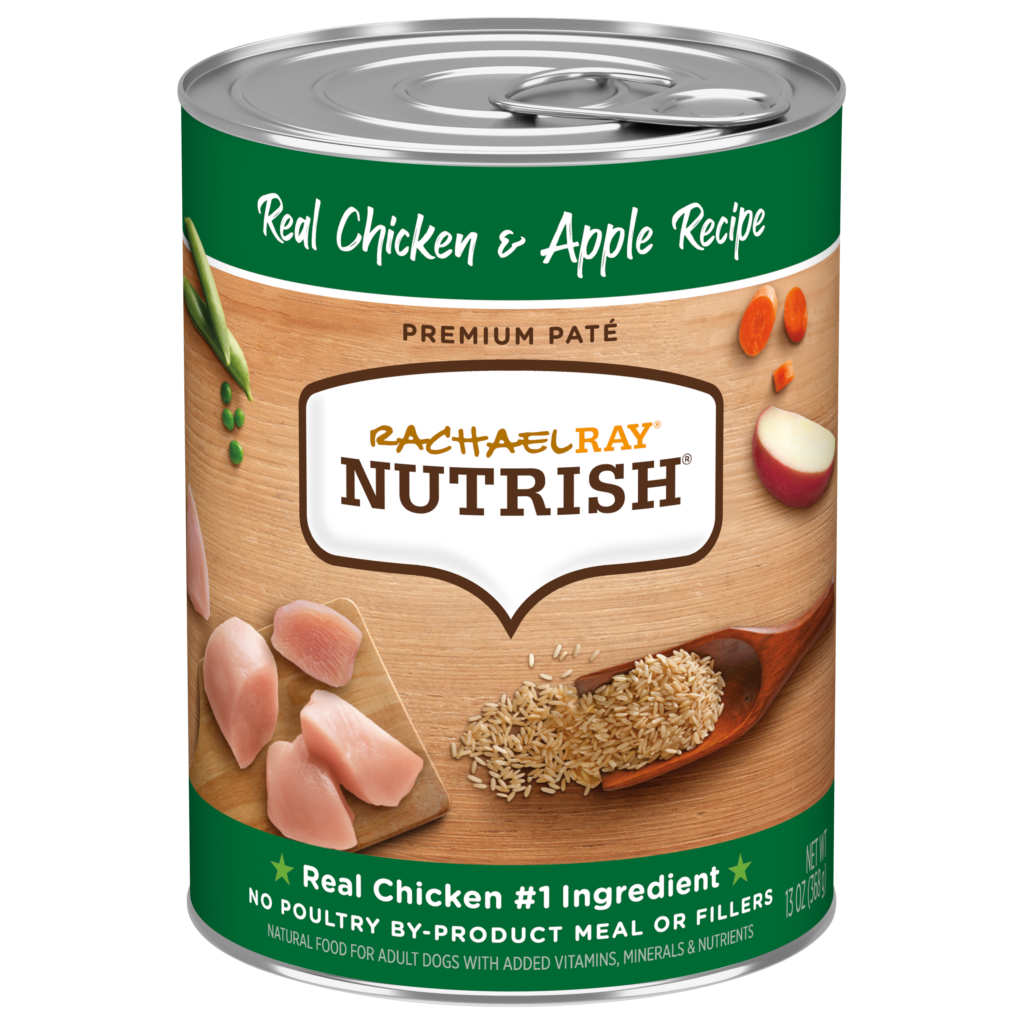Nutrish Premium Pate Chicken Apple Wet Dog Food Can
