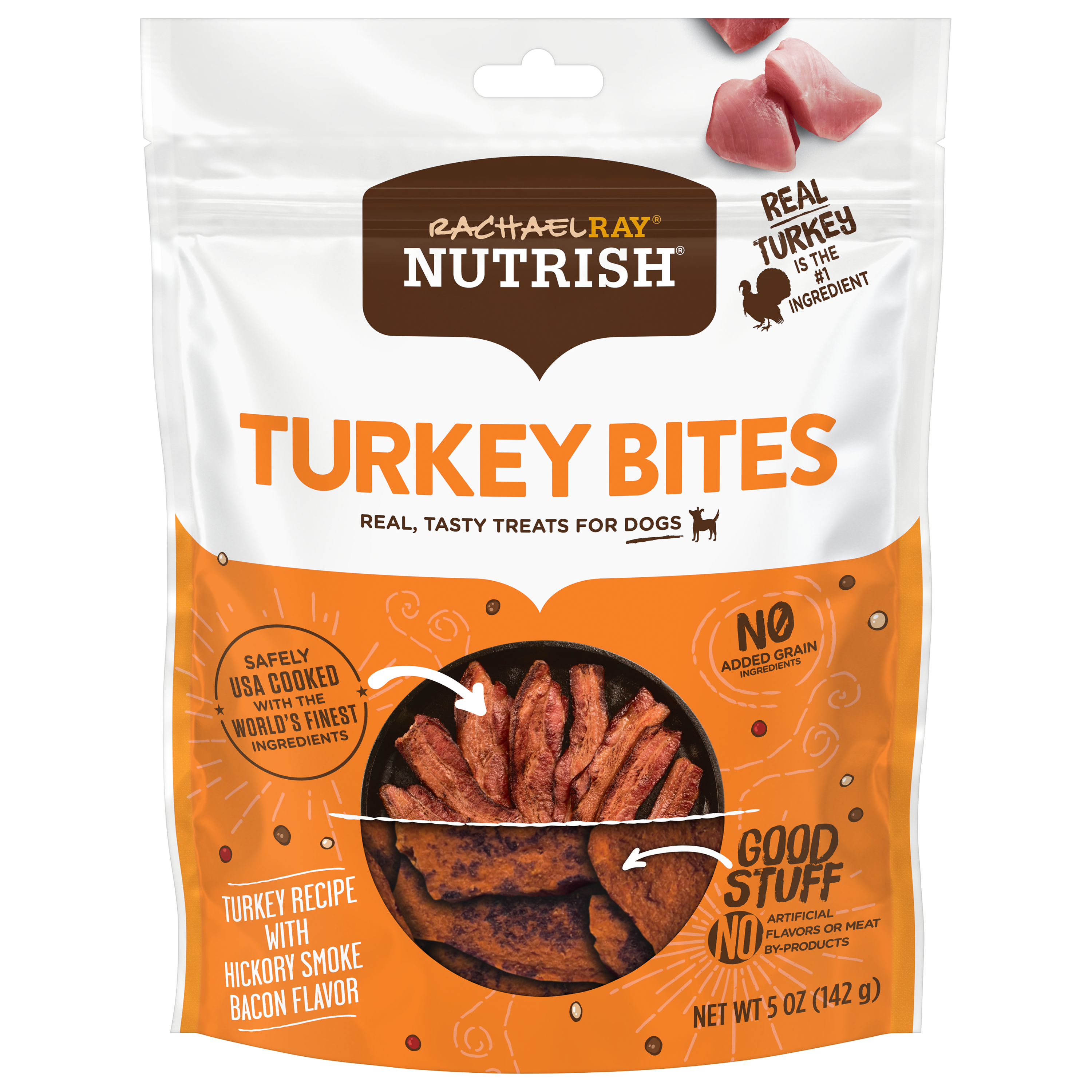 Nutrish Turkey Bites Turkey Recipe With Hickory Smoke Bacon Flavor Dog Treats