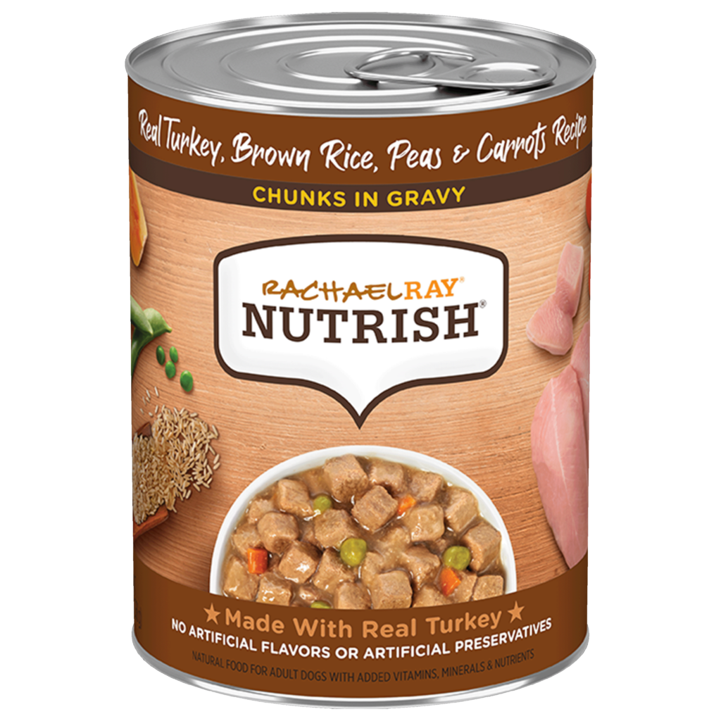 Nutrish Chunks In Gravy Real Turkey, Brown Rice, Peas & Carrots Recipe Wet Dog Food