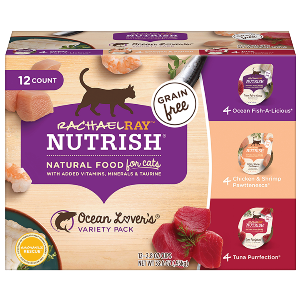 Nutrish Grain Free Ocean Lover's Variety Pack Wet Cat Food