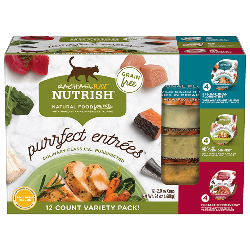 Nutrish Purrfect Entrees Grain Free Variety Pack Wet Cat Food