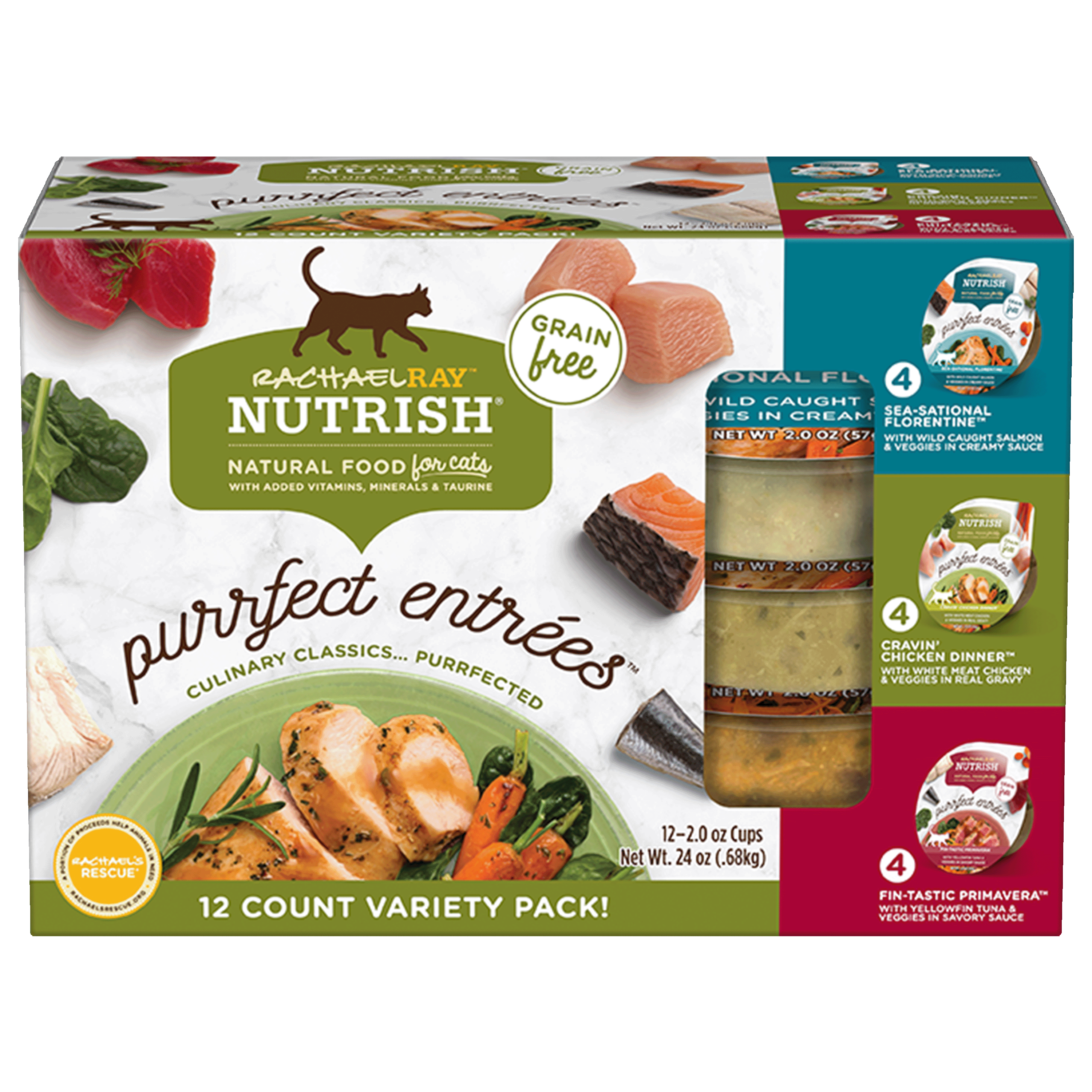 Purrfect Entrées Grain Free Variety Pack Wet Cat Food | Nutrish™