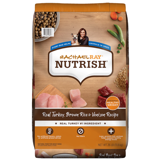 Nutrish Real Turkey, Brown Rice & Venison Recipe Dry Dog Food