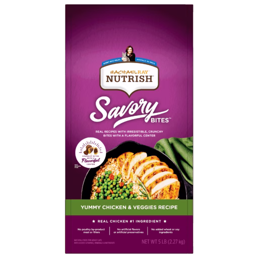 Nutrish Savory Bites Yummy Chicken & Veggies Recipe Dry Cat Food