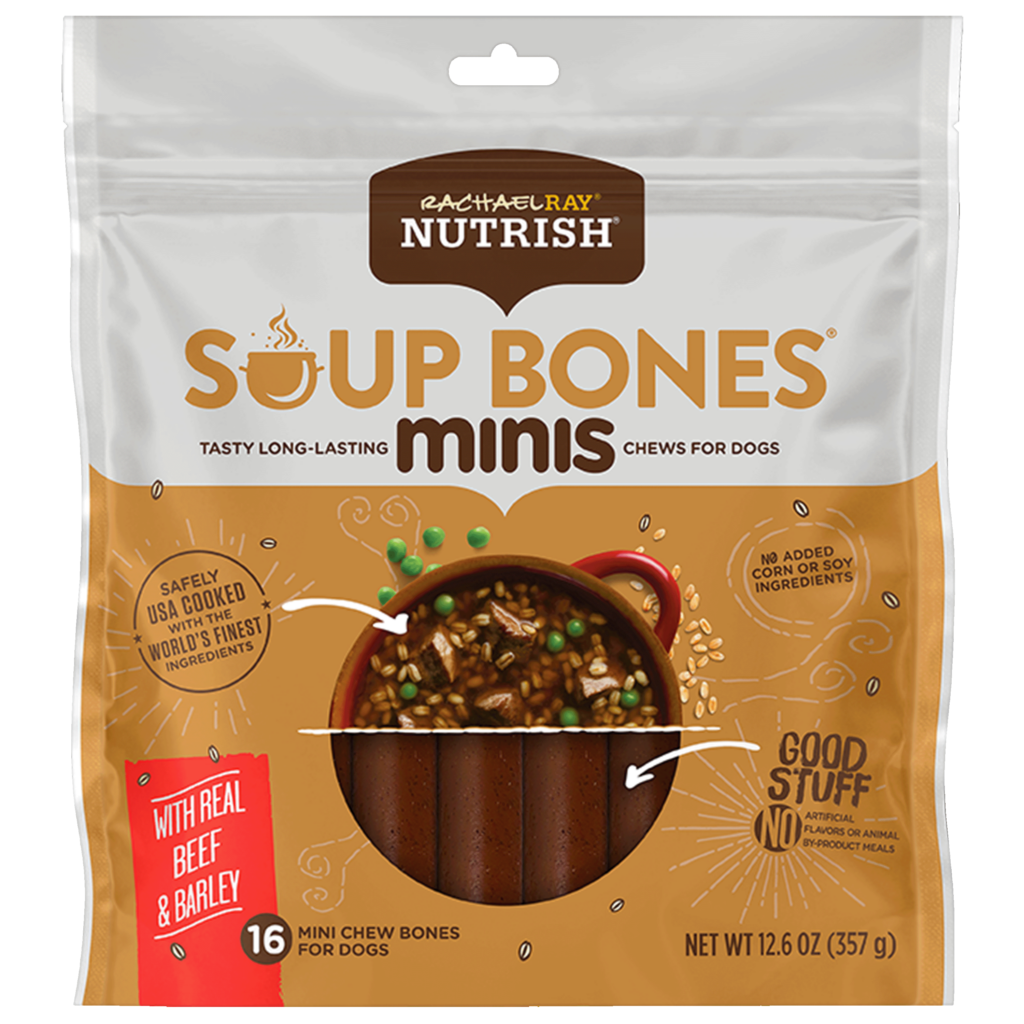 Nutrish Soup Bones Minis Dog Chews With Real Beef & Barley