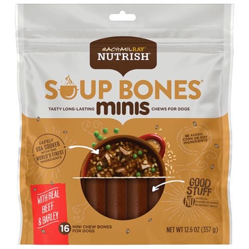 Nutrish Soup Bones Minis Dog Chews With Real Beef & Barley