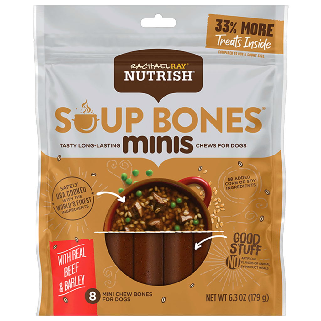 Nutrish Soup Bones Minis Dog Chews With Real Beef & Barley