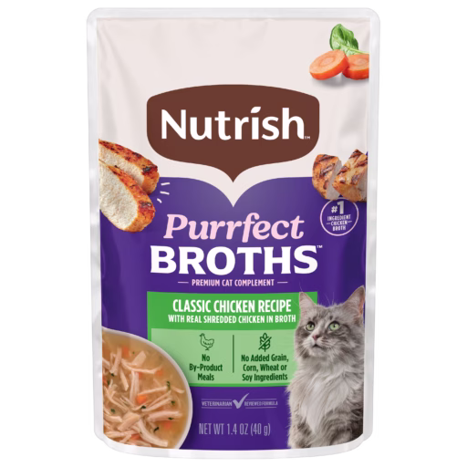 Nutrish Purrfect Broths Classic Chicken Cat Treats