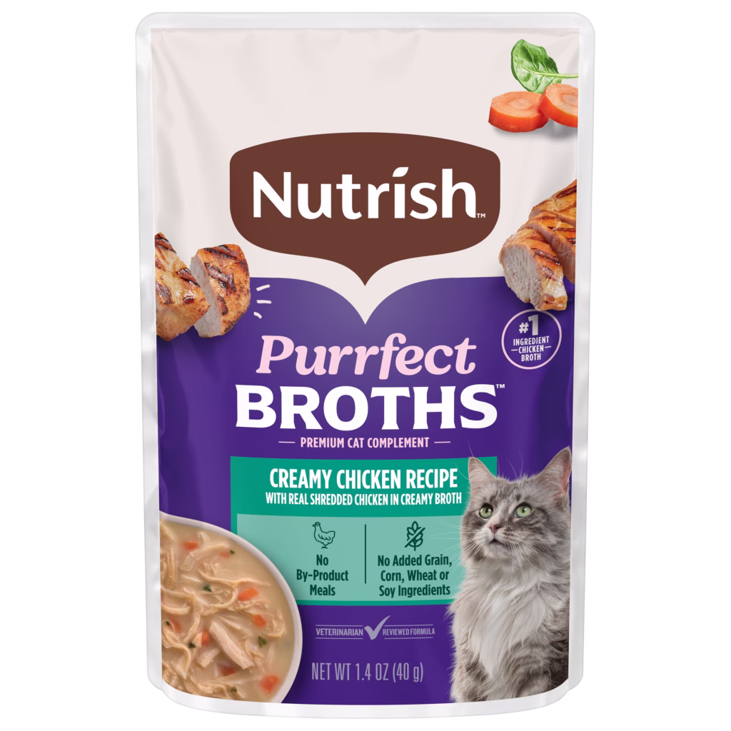 Nutrish Purrfect Broths Creamy Chicken Cat Treats