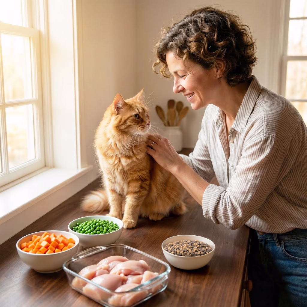 making cat food recipes