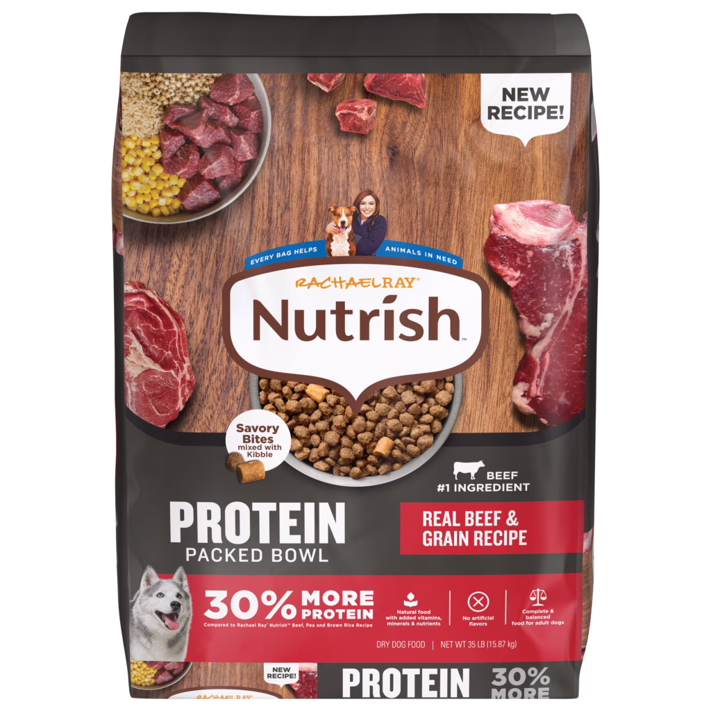 rachael ray nutrish protein packed beef bowl dry dog food 11.5 pound bag