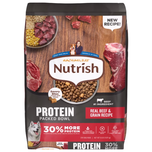 rachael ray nutrish protein packed beef bowl dry dog food 11.5 pound bag