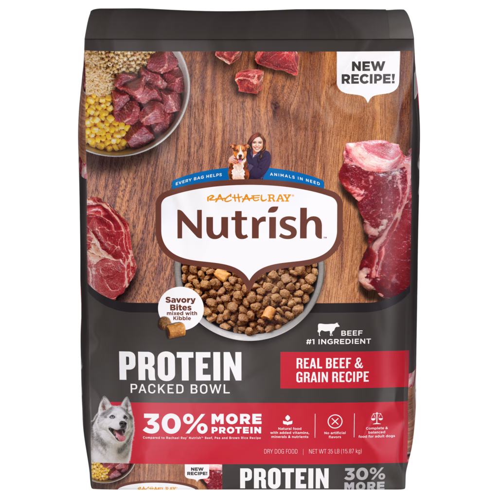 rachael ray nutrish protein packed beef bowl dry dog food